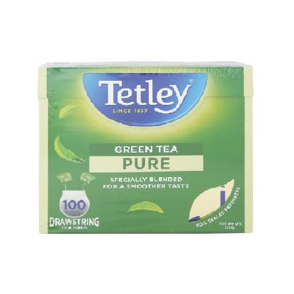 Picture of Tetley Green Tea Pure 100's Drawstring Tea Bags 150gm