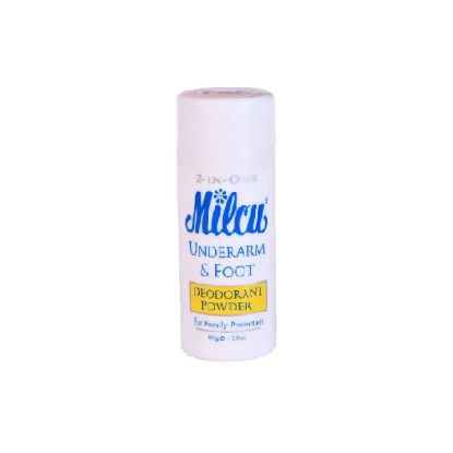 Picture of Milcu 2In1 Deodorant Powder Underarm & Foot 80gm