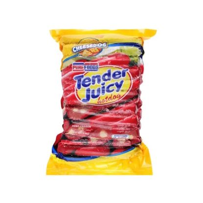 Picture of PureFood Frozen Pork Hotdog Cheese dog 1Kg