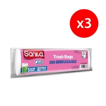 Picture of Sanita Garbage Bag Extra Large 5 Gallon 5x30's