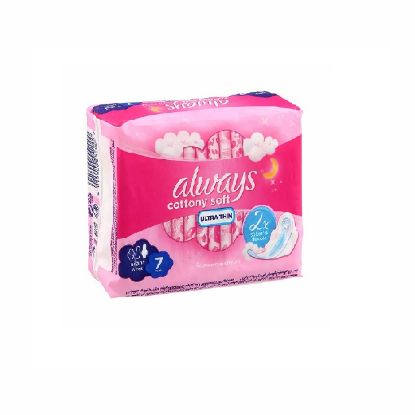 Picture of Always Cotton Soft Ulitrea Thin Night Wings 7's