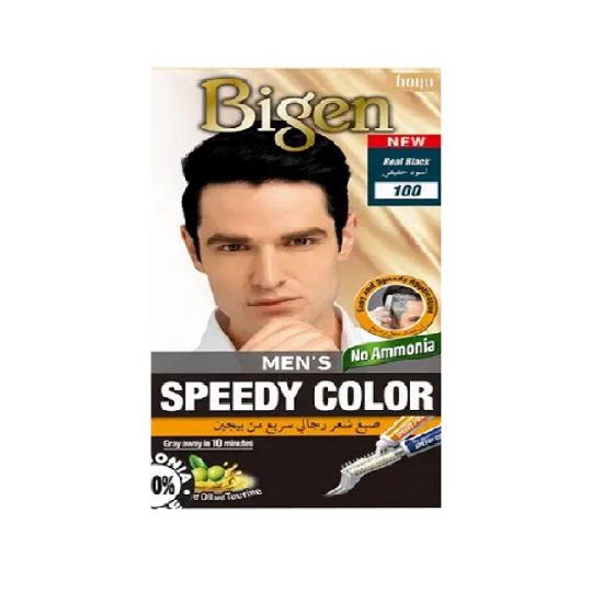 Picture of Bigen Hair Color Speedy Real Black 100 80gm