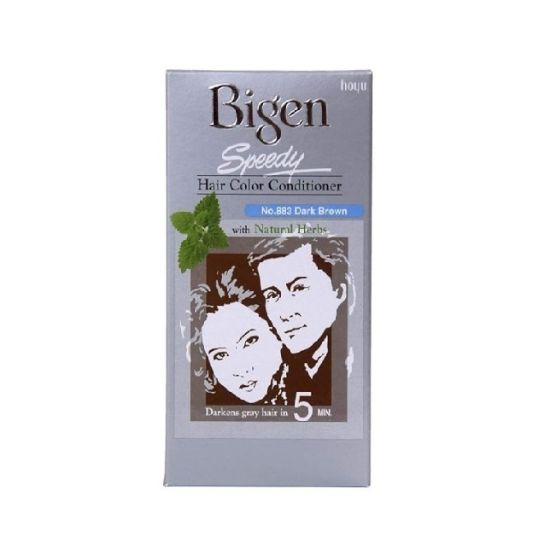 Picture of Bigen Speedy Hair Color Conditioner 883 Dark Brownish 1pc