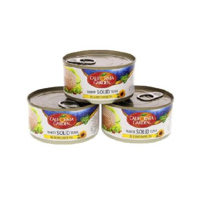 Picture of California Garden White Solid Tuna In Sunflower Oil 3x170 gm