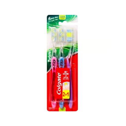 Picture of Colgate Toothbrush Deep Cleaning Twister Medium 2+1pc