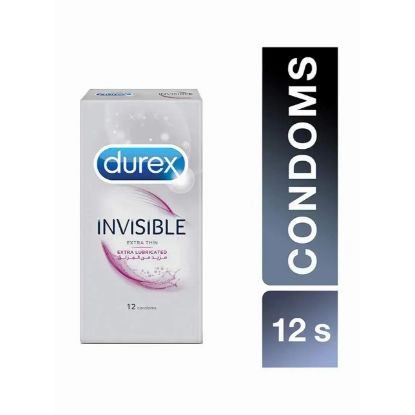 Picture of Durex Invisible Extra Thin Lubricated Condom - Pack of 12