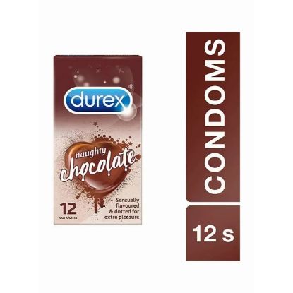 Picture of Durex Naughty Chocolate Flavored Condoms - Pack of 12