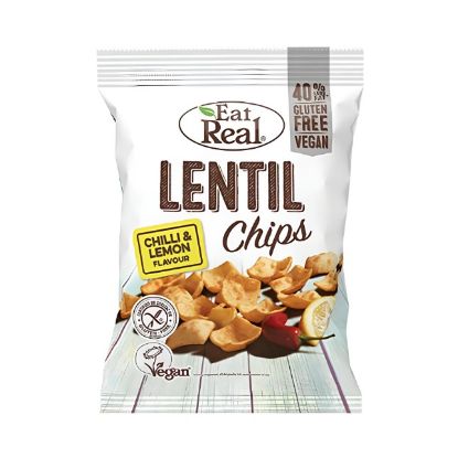 Picture of Eat Real Lentil Chips Chili & Lemon Flavour 113gm