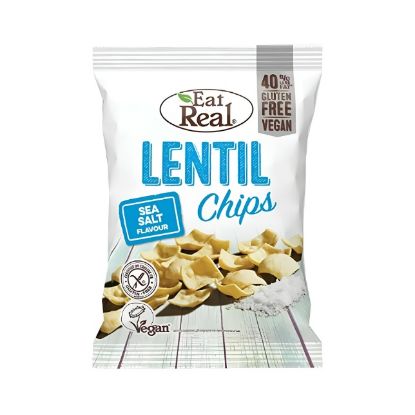Picture of Eat Real Lentil Chips Sea Salt 113gm