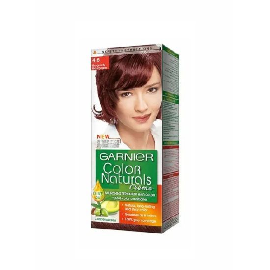 Picture of Garnier Color Natural Creme Permanent Hair Color #4.6 Burgundy 1Pack