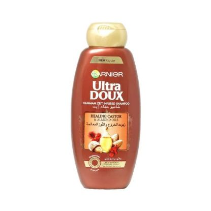 Picture of Garnier Ulitrea Doux Hammam Zeit Infused Shampoo Healing Castor & Almond Oils 400ml