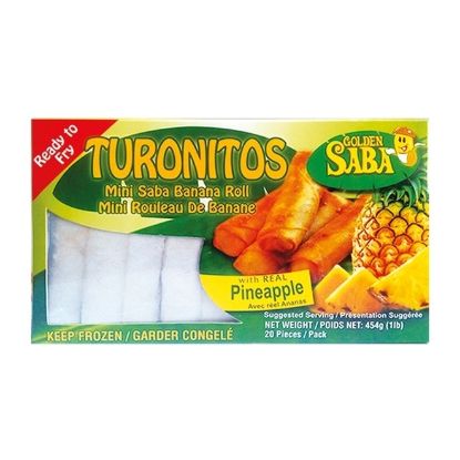 Picture of Golden Saba Frozen Turonitos Pineapple 454gm