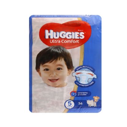 Picture of Huggies Extra Care, Size 5, 12 -22 kg, Value Pack, 34 Diapers