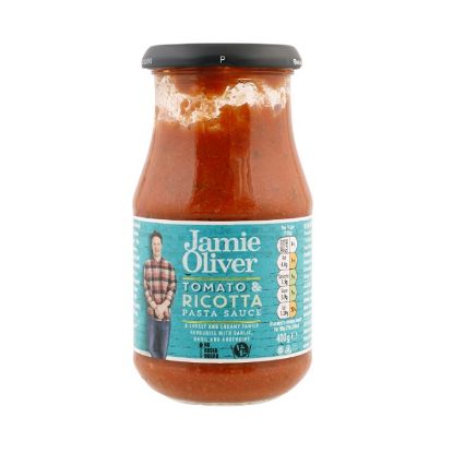Picture of Jamie Oliver Pasta Sauce Tomato & Ricotta With Garlic Basil & Aubergine 400gm