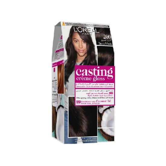 Picture of L'Oreal Paris Casting Crème Gloss Hair Color No.200 Deep Black