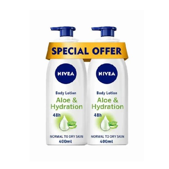 Picture of Nivea Body Lotion Aloe & Hydration 400ml (Pack of 2)