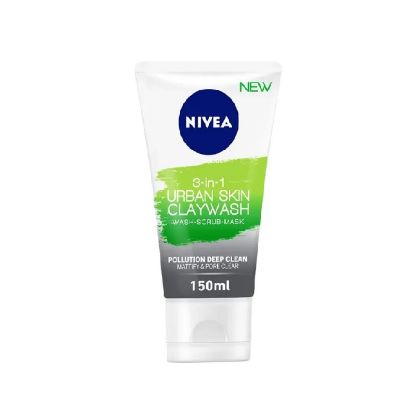 Picture of Nivea Face Wash 3In1 Urban Skin Claywash 150ml