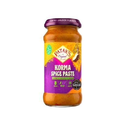 Picture of Patak's The Original Korma Spice Paste Mild Spicy Serves 8 290gm