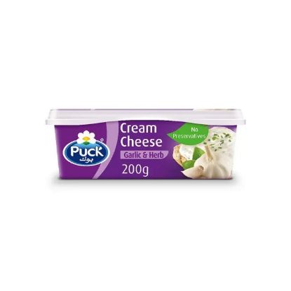Picture of Puck Garlic And Herbs Natural Cream Cheese, 200gm