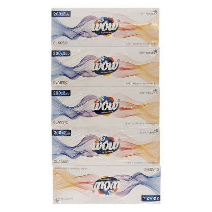 Picture of Wow Facial Tissue Classic 5x200''s
