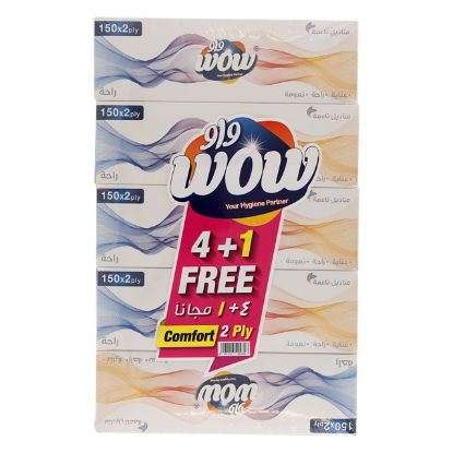 Picture of Wow Facial Tissue Comfort 5x150's