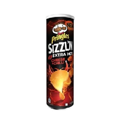Picture of Pringles Sizzl'n Cheese And Chilli Chips 160gm