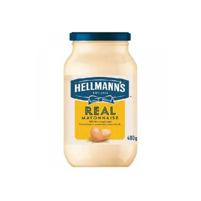 Picture of Hellmann's Real Mayonnaise With 100% Free Range Eggs 400gm