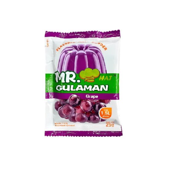 Picture of Mr.Hat Gulaman Flavored Jelly Powder Grape 25gm