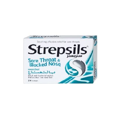 Picture of Strepsils Sore Throat & Blocked Nose Menthol 24's