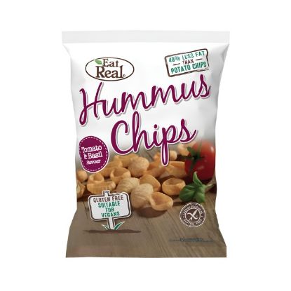 Picture of Eat Real Hummus Chips Tomato & Basil Flavour 135gm