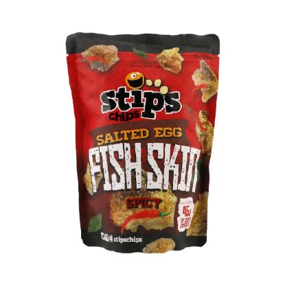 Picture of Stips Chips Salted Egg Fish Skin Spicy 45gm