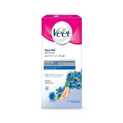 Picture of Veet Hair Remover Cold Wax Strips Sensitive Skin 20's