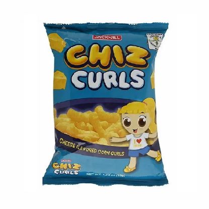 Picture of Jack 'N Jill Chiz Curls Cheese Corn 55gm