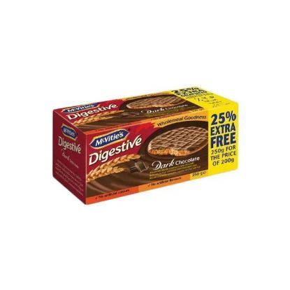 Picture of Mcvities Digestiv Dark Chocolate 25%Extra Free 250gm