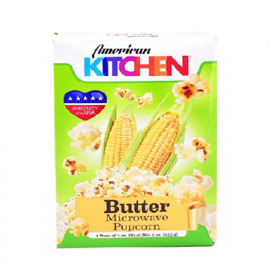 Picture of American Kitchen Microwave Butter 3 Bags Popcorn 3oz