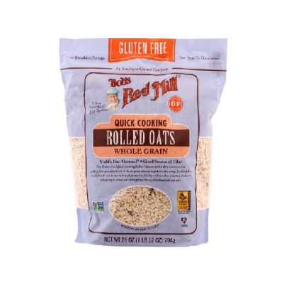 Picture of Bob's Red Mill Rolled Oats Quick Cooking Whole Grain Gluten Free 28oz