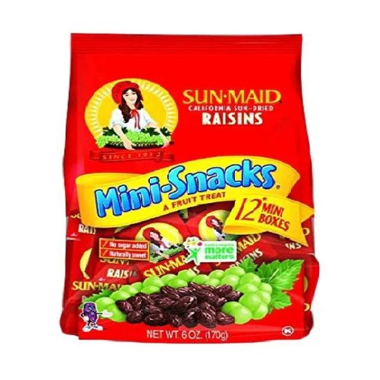 Picture of Sunmaid Raisins 12Mini Snacks 6oz