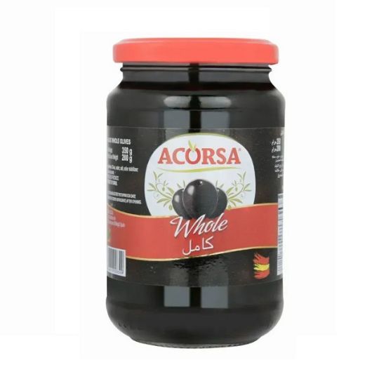 Picture of Acorsa Olives Black Whole Plain Jar 200gm