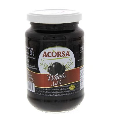 Picture of Acorsa Soul Olive Spanish Whole Black Olives 200gm