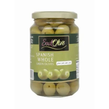 Picture of Acorsa Spanish Whole Soul Olive Green Olives 200gm