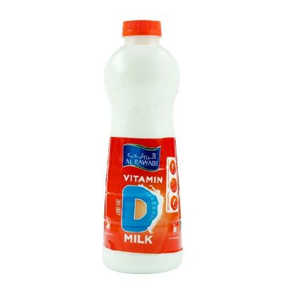 Picture of Al Rawabi Milk Vitamin D Low Fat 1ltr