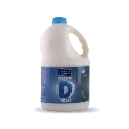Picture of Al Rawabi Milk Vitamin D Full Fat 2ltr