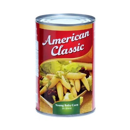 Picture of American Classic Young Baby Corn In Brine 425gm