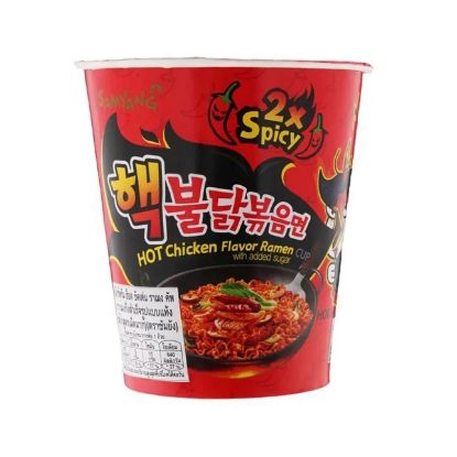Picture of Samyang Hot Chicken Noodle Flavor Ramen Cup With Added Sugar 70Gm