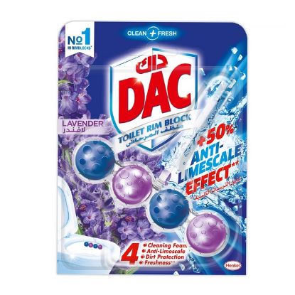 Picture of DAC Toilet Cleaner Rim Block Lavender 50gm