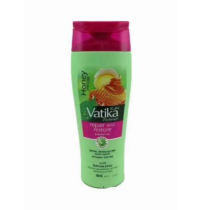 Picture of Vatika Naturals Shampoo Repair & Restore Honey & Egg For Damage & Split Hair 400ml