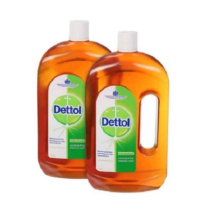 Picture of Dettol Anti Bacterial Antiseptic Liquid 1ltr, Pack of 2