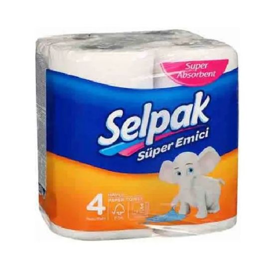 Picture of Selpak Kitchen Paper Towel Super Absorbent 4 Rolls