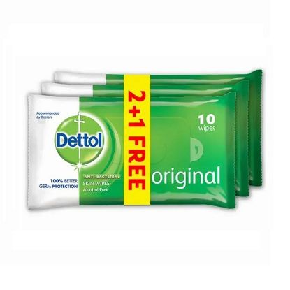 Show details for Dettol Original Wipes 3x10's Picture of Dettol Original Wipes 3x10's