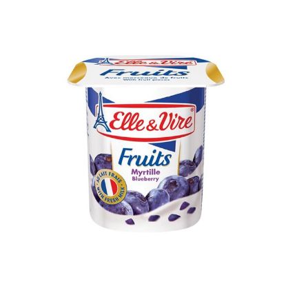 Picture of Elle & Vire Fruits Myrtille Blueberry Yoghurt, 125gm
